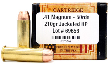 Ventura Heritage 41 Magnum 210gr JHP New Ammo - 50 Rounds