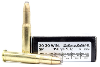 Sellier & Bellot 30-30 Winchester 150gr SP Ammo - 20 Rounds