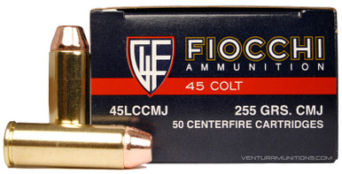 Fiocchi 45 Long Colt 225gr CMJ Ammo - 50 Rounds