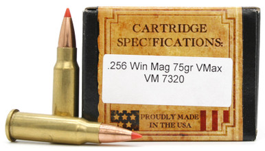 Ventura Heritage .256 Win Mag 75gr VMAX Ammo - 20 Rounds