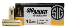 Sig Sauer Elite Performance 10mm 180gr FMJ Ammo - 50 Rounds