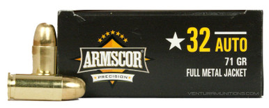 Armscor 32 ACP 72gr FMJ Ammo - 50 Rounds