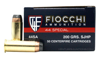 Fiocchi 44 Special 200gr SJHP Ammo - 50 Rounds