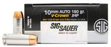 Sig Sauer Elite Performance 10mm 180gr V-Crown JHP Ammo - 20 Rounds