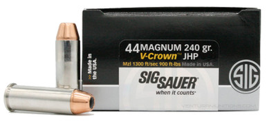 Sig Sauer Elite Performance 44 Magnum 240gr V-Crown JHP Ammo - 20 Rounds