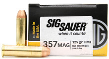 Sig Sauer Elite Performance 357 Magnum 125gr Ball FMJ Ammo - 50 Rounds