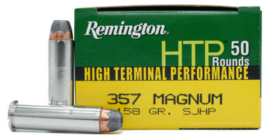 Remington HTP 357 Mag 158gr SJHP Ammo - 50 Rounds