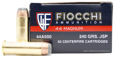 Fiocchi 44 Magnum 240gr JSP Ammo - 50 Rounds