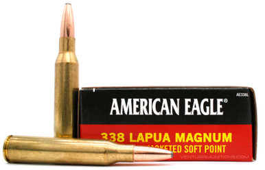 American Eagle 338 Lapua Mag 250gr JSP Ammo - 20 Rounds