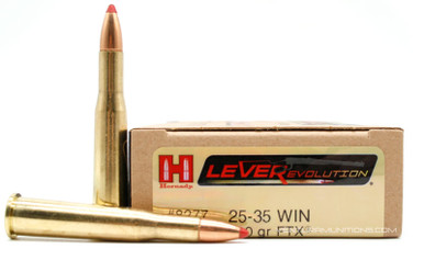 Hornady Leverevolution 25-35 Win 110gr FTX Ammo - 20 Rounds