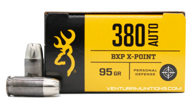 Browning BXP 380 ACP 95gr X-Point JHP Ammo - 20 Rounds