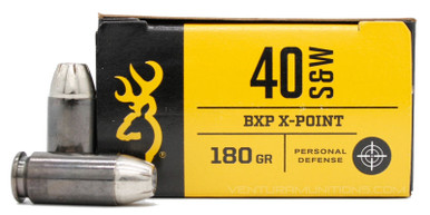 Browning BXP 40 S&W 180gr X-Point JHP Ammo - 20 Rounds