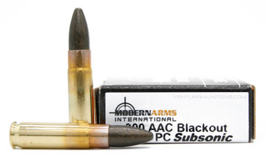 Modern Arms 300 AAC Blackout 220gr Polymer Coated Subsonic Ammo - 20 Rounds
