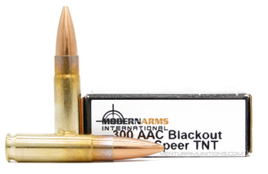 Modern Arms 300 AAC Blackout 125gr Speer TNT HP Ammo - 20 Rounds