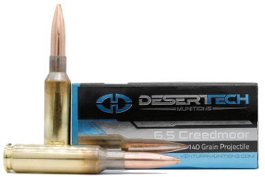 Desert Tech Premium Match 6.5 Creedmoor 140gr OTM Ammo - 20 Rounds