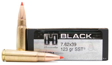 Hornady BLACK 7.62x39 123gr Poly-Tip SST Ammo
