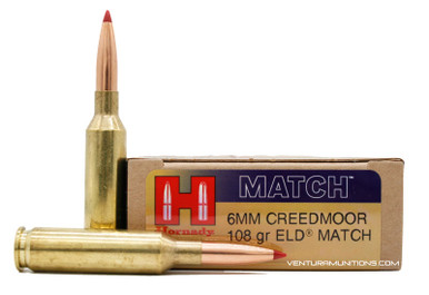 Hornady 6mm Creedmoor 108gr ELD Match Ammo