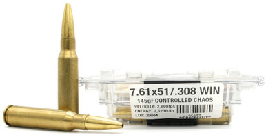 Ventura Tactical Lehigh Supreme 308 Win 145gr Controlled Chaos Processed Ammo - 20 Rounds