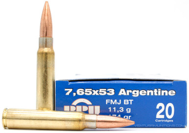 Prvi Partizan 7.65x53mm Argentine 174gr FMJ Ammo - 20 Rounds
