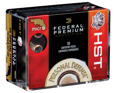 Federal Premium Personal Defense 38 Special 130gr +P HST Ammo - 20 Rounds