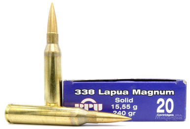 Prvi Partizan 338 Lapua Mag 240gr Solid Ammo - 20 Rounds