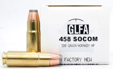 Great Lakes 458 Socom 300gr JHP Ammo - 20 Rounds