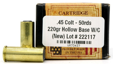 Ventura Heritage 45 Colt 220gr HBWC Ammo - 50 Rounds