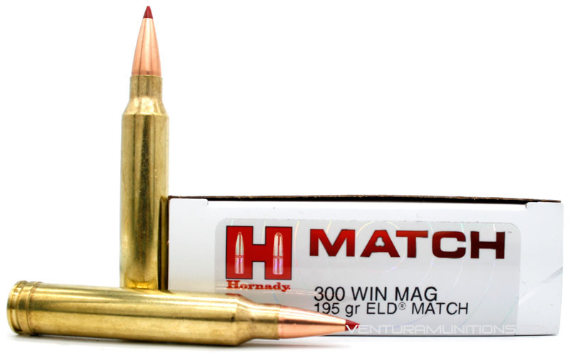 Hornady Match 300 Win Mag 195gr ELD Ammo - 20 Rounds - Ventura Munitions