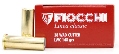 Fiocchi 38 Special 148gr Lead Wadcutter Ammo - 50 Rounds