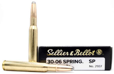 Sellier & Bellot 30-06 Springfield 180gr SP Ammo - 20 Rounds