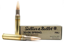 Sellier & Bellot 30-06 Springfield 150gr FMJ (M1 Garand) Ammo - 20 Rounds