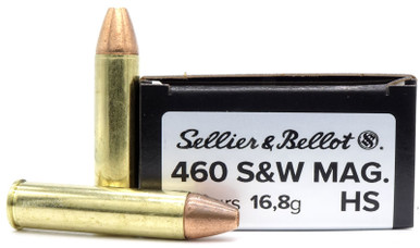  Sellier & Bellot 460 S&W Mag 260gr HS-Copper Ammo - 20 Rounds