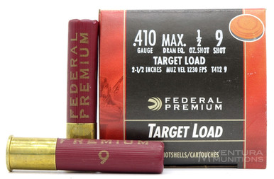 Federal Gold Medal 410ga 2.5" 1/2oz #9 Shot Ammo - 25 Rounds
