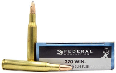 Federal Power-Shok 270 Win 130gr SP Ammo - 20 Rounds