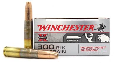 Winchester Super-X SubSonic 300 Blackout 200gr Power-Point Ammo - 20 Rounds