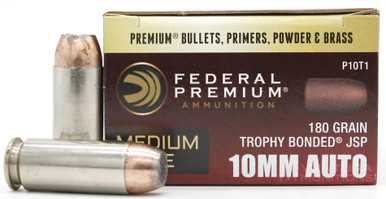 Federal Medium Game 10mm 180gr Bonded JSP Ammo - 20 Rounds