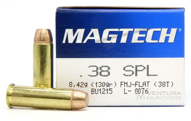 Magtech 38 Special 130gr FMJ Ammo - 50 Rounds