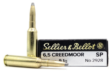 Sellier & Bellot 6.5 Creedmoor 140gr SP Ammo - 20 Rounds