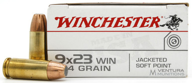 Winchester Target 9x23 Win 124gr JSP Ammo - 50 Rounds