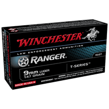 Winchester Ranger LE 9mm 147gr T-Series Ammo - 50 Rounds