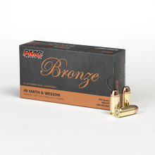 PMC Bronze 40 S&W 165gr FMJ Ammo - 50 Rounds