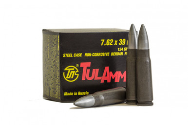 TulAmmo 7.62x39 122gr FMJ Ammo - 1000 Rounds