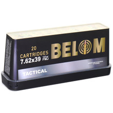 Belom 7.62x39 123gr Lead-Core FMJ Ammo - 20 Rounds