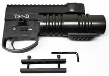Tac-D-Pivot. 37mm Under-Barrel Launcher. Pivots to open side load feature. 6" Barrel. Includes 4" picatinny to picatinny clamp