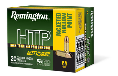 Remington HTP 30 Super Carry 100gr JHP Ammo - 20 Rounds
