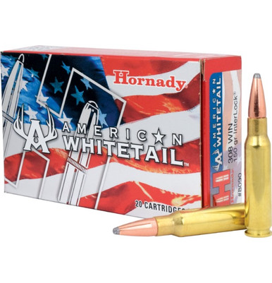 Hornady American Whitetail 308 Win 150gr SP Ammo - 20 Rounds