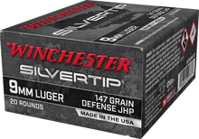 Winchester Silvertip 9mm 147gr JHP Ammo - 20 Rounds