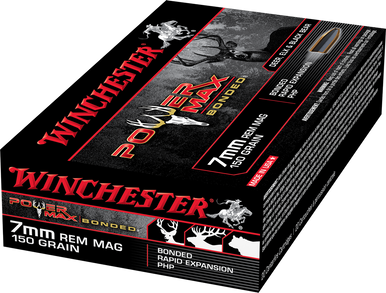 Winchester Power Max Bonded 7mm Rem Mag 150gr REPHP Ammo - 20 Rounds