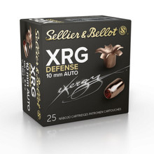 Sellier & Bellot XRG Defense 10mm Auto 130gr SCHP Ammo - 25 Rounds