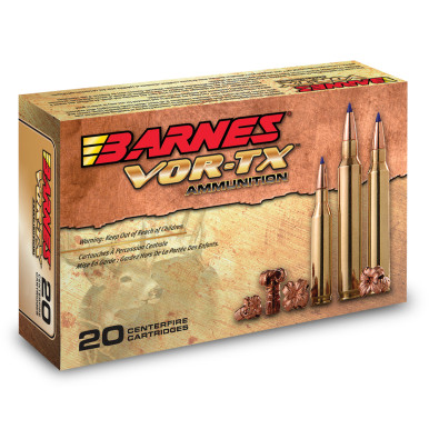 Barnes Vor-TX 30-06 Springfield 168gr TTSX-BT Ammo - 20 Rounds